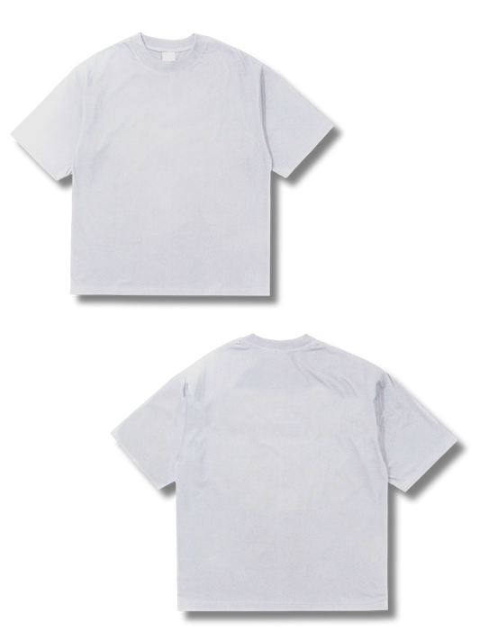 white blank box fit t-shirt